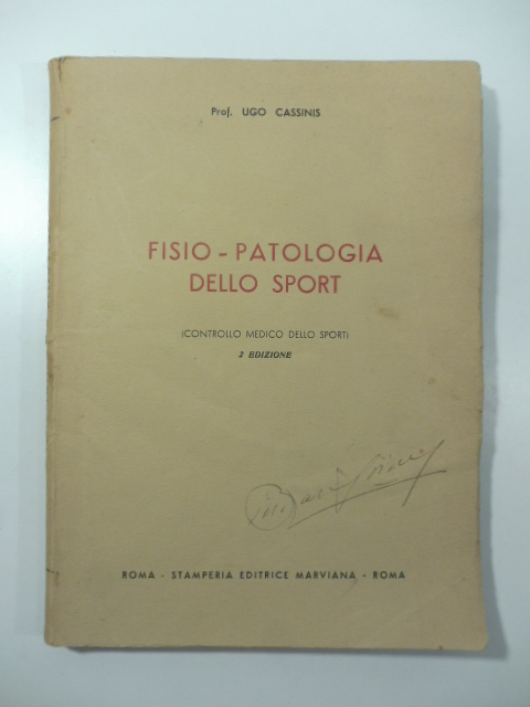 Fisio-patologia dello sport (controllo medico dello sport)